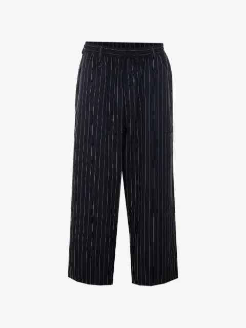 Y-3 striped-pattern elasticised trousers