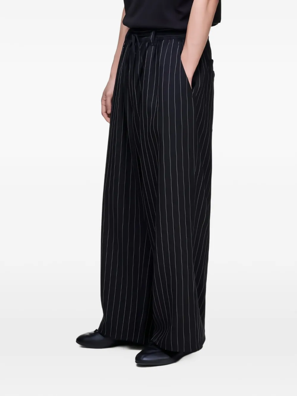 Y-3 pantalon élastiqué à rayures - Noir Y-3 pantalon élastiqué à rayures - Noir