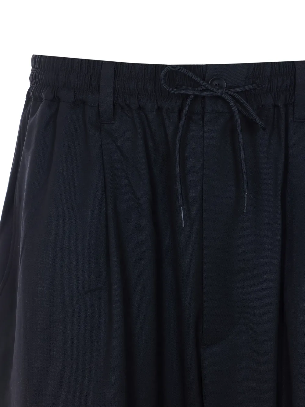 Y-3 Elastische broek met logopatch Zwart
