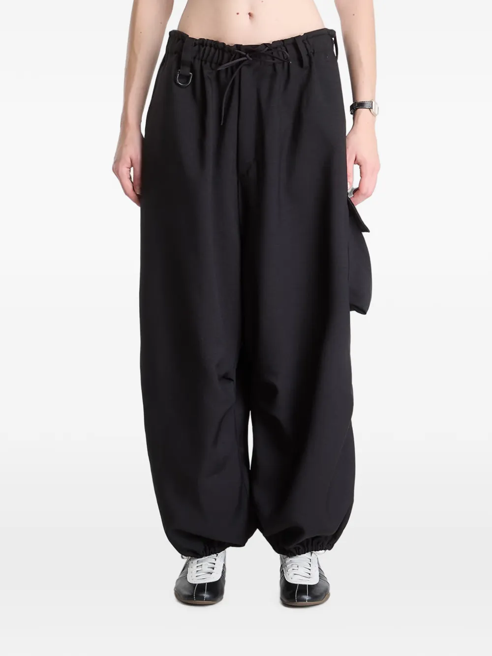 adidas Cargo broek met trekkoord en logoprint Zwart