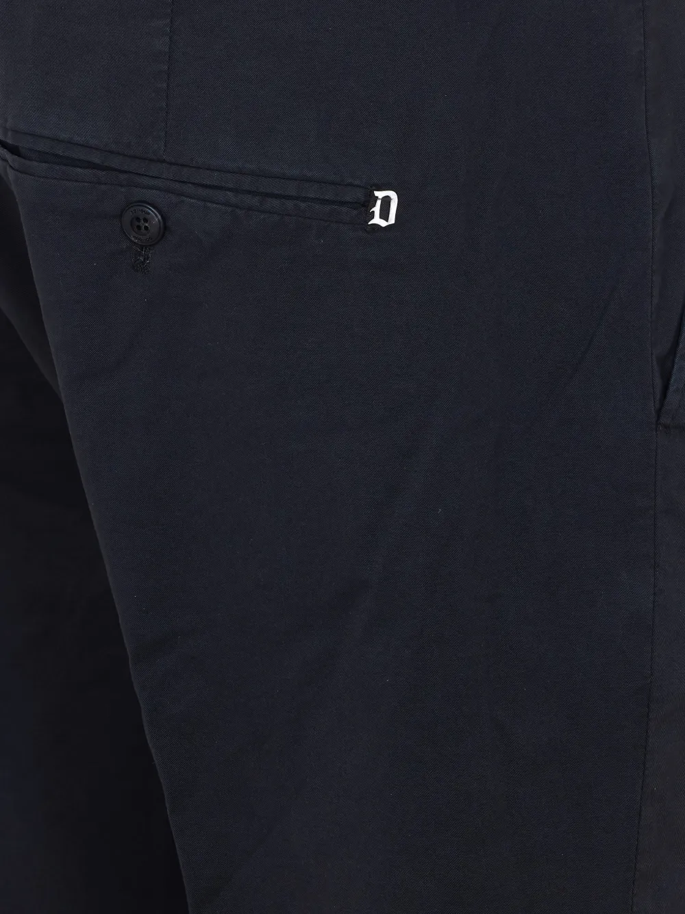 DONDUP Broek met zijzak met knoopsluiting Zwart