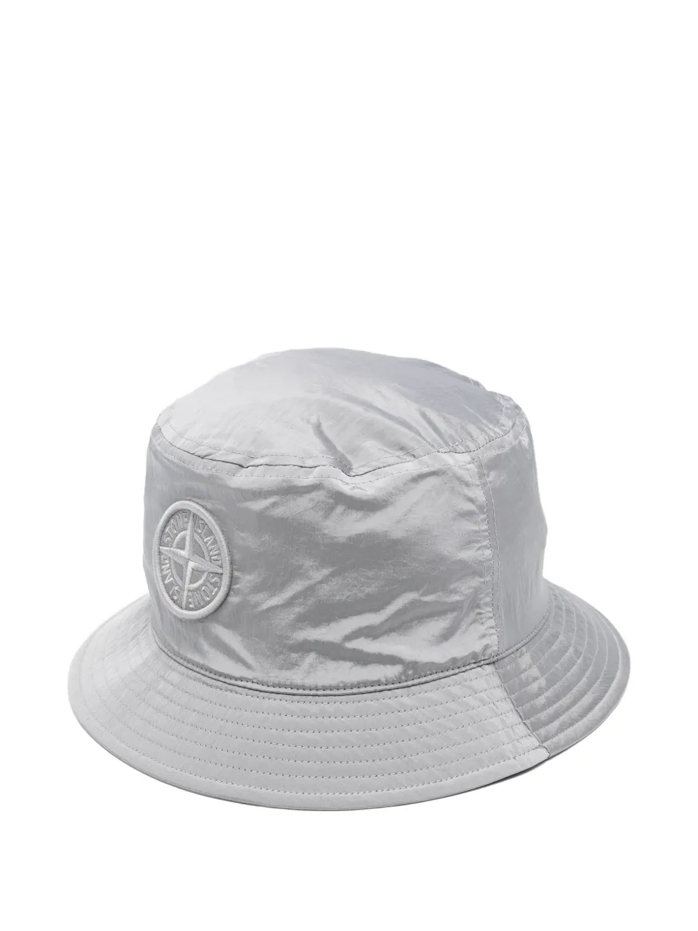 Stone Island logo-patch sun hat - Grigio