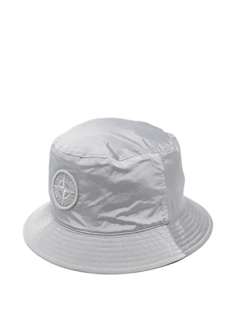 Stone Island logo-patch sun hat