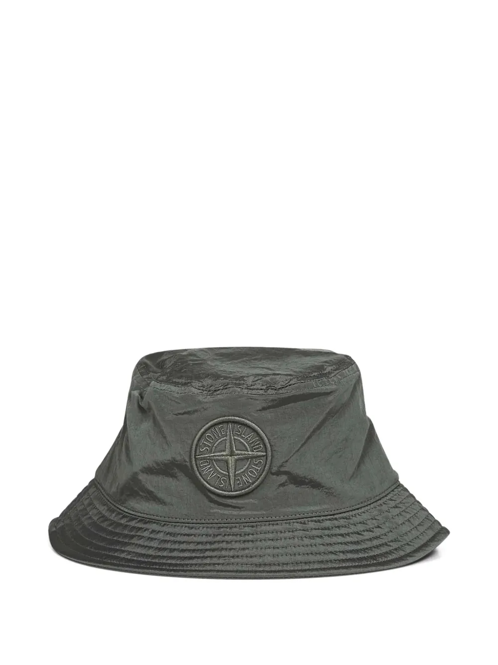 Stone Island logo-patch bucket hat - Grigio