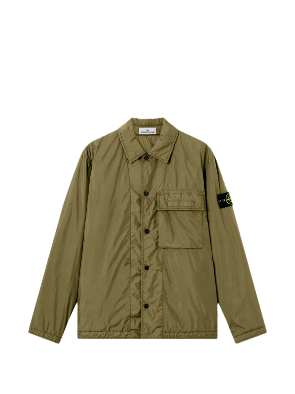 Stone Island chest-pocket jacket - Verde