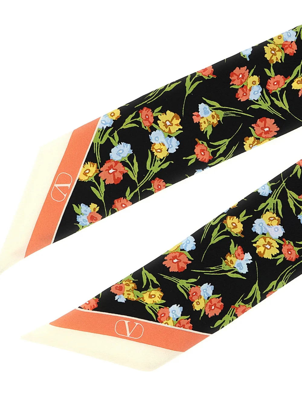 Valentino Garavani Bandeau met Après l'hiver-Garofani print Zwart