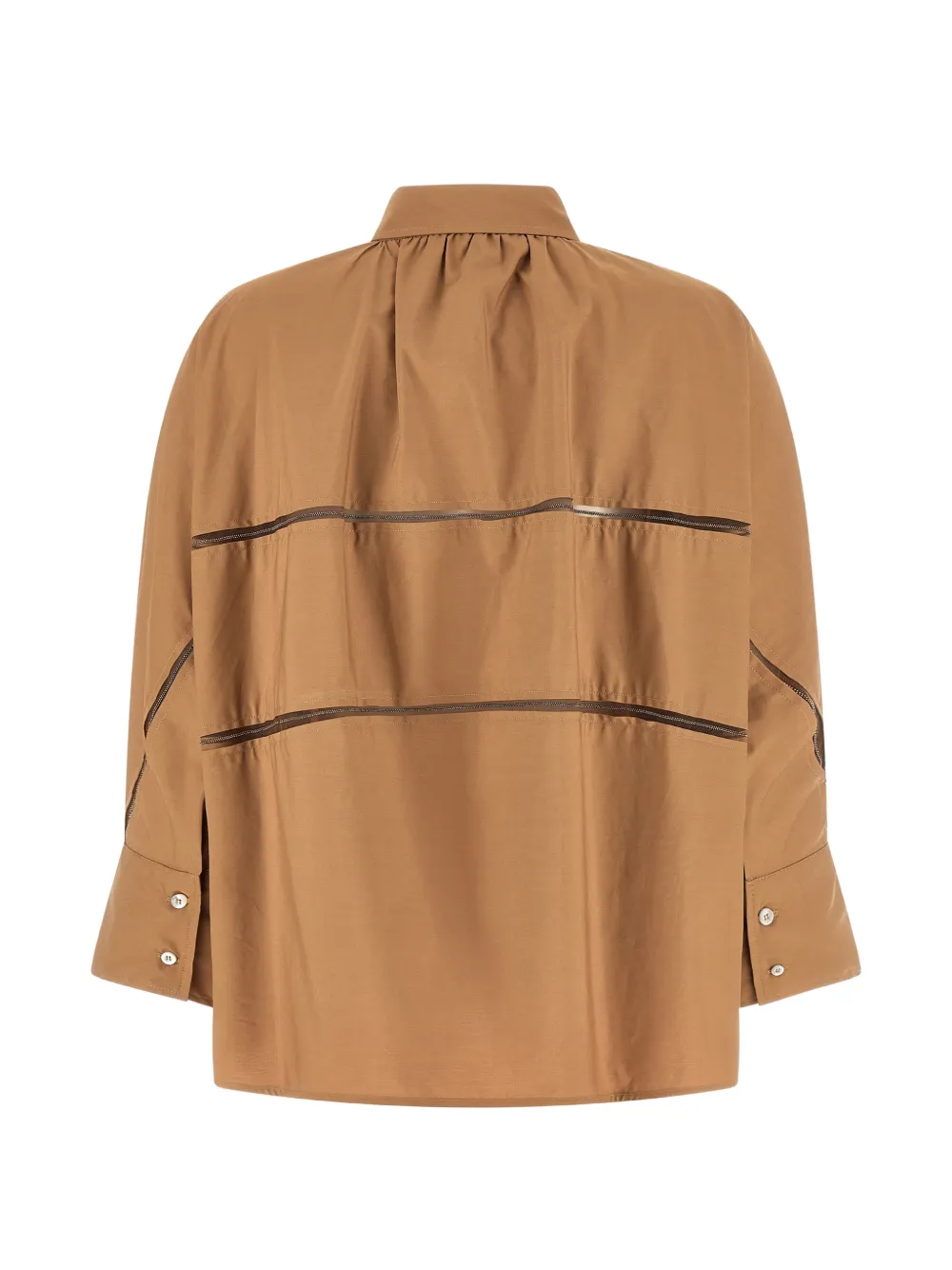 Fabiana Filippi tulle diamond-thread shirt - Bruin