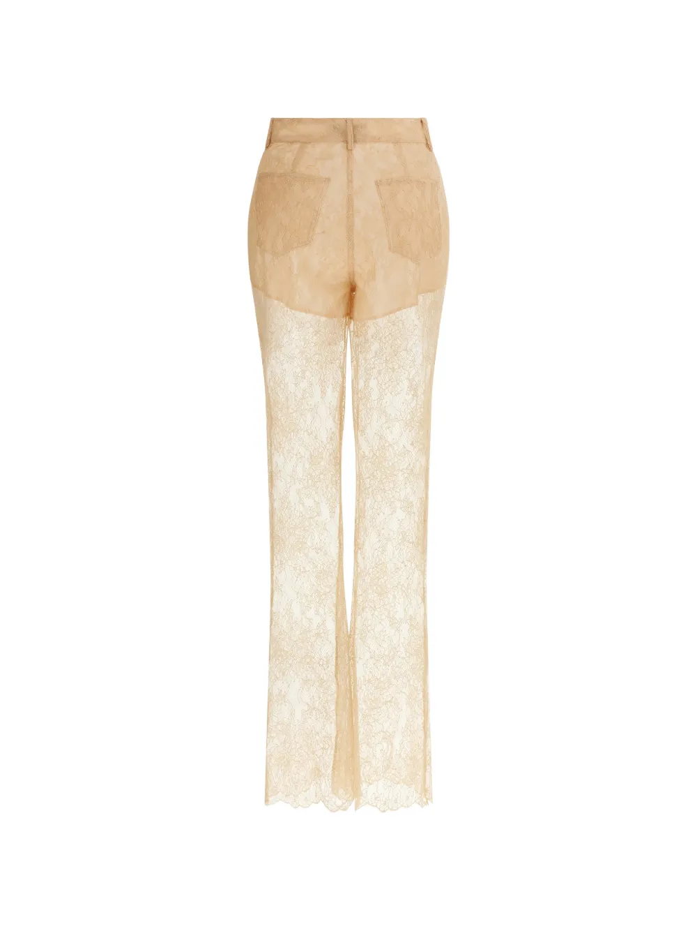 Giuseppe Di Morabito lace flared trousers - Beige