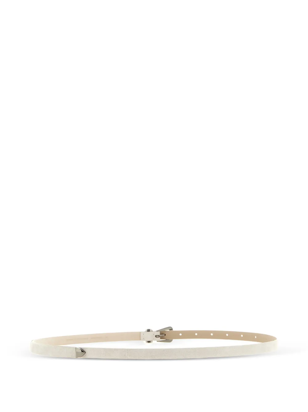  Brunello Cucinelli Monile Suede Belt - Neutrals 