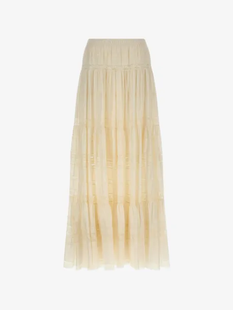 Ermanno Scervino lace insert maxi skirt
