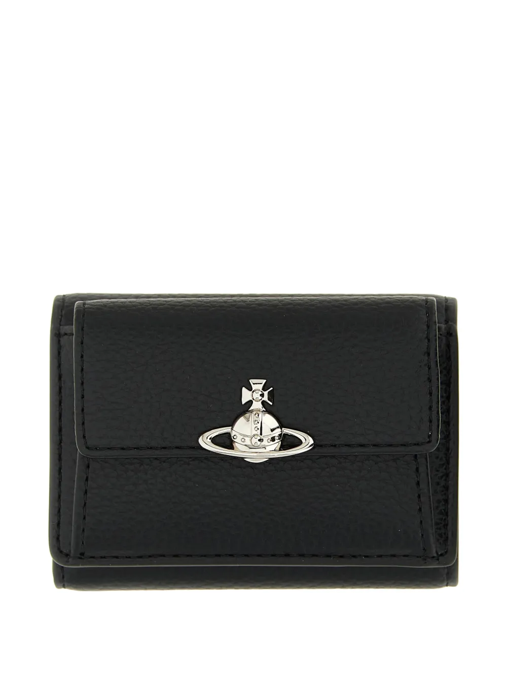 Vivienne Westwood Small Orb Logo Wallet In Black