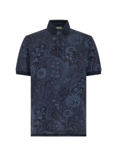ETRO arnica paisley pegaso polo shirt