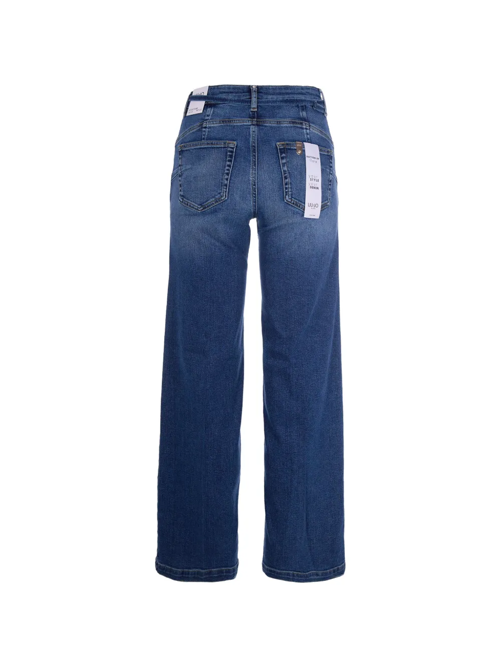 LIU JO five-pockets belted jeans - Blauw