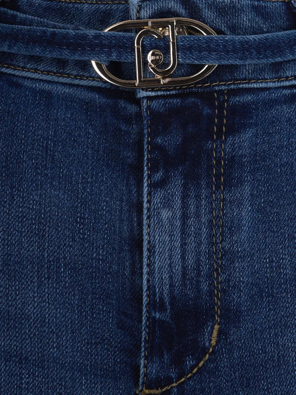  Liu Jo Five-pockets Belted Jeans - Blue 