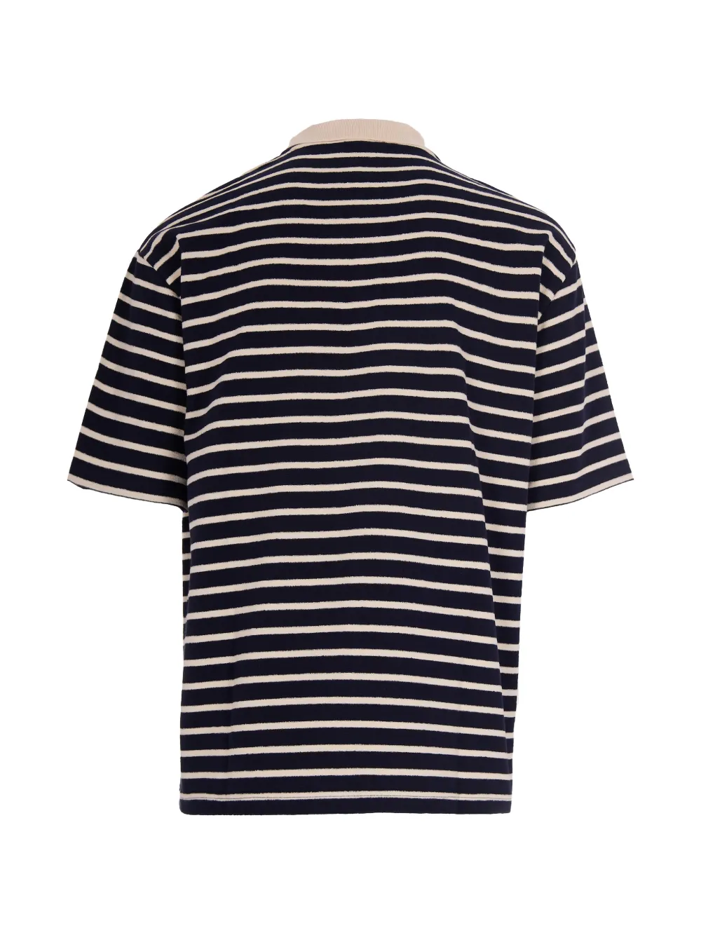 A.P.C. striped cotton polo shirt - Blauw
