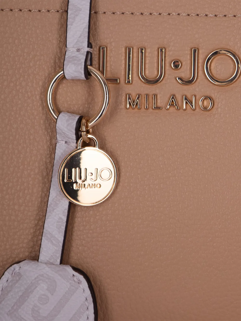 LIU JO Shopper met bedels Beige
