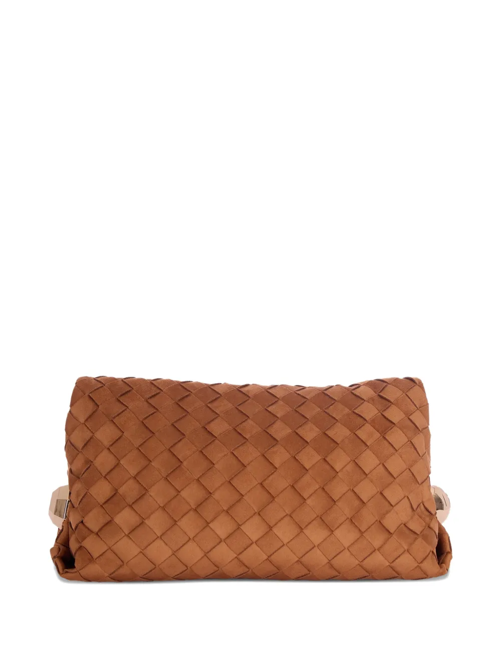 LIU JO woven-design clutch bag - Bruin