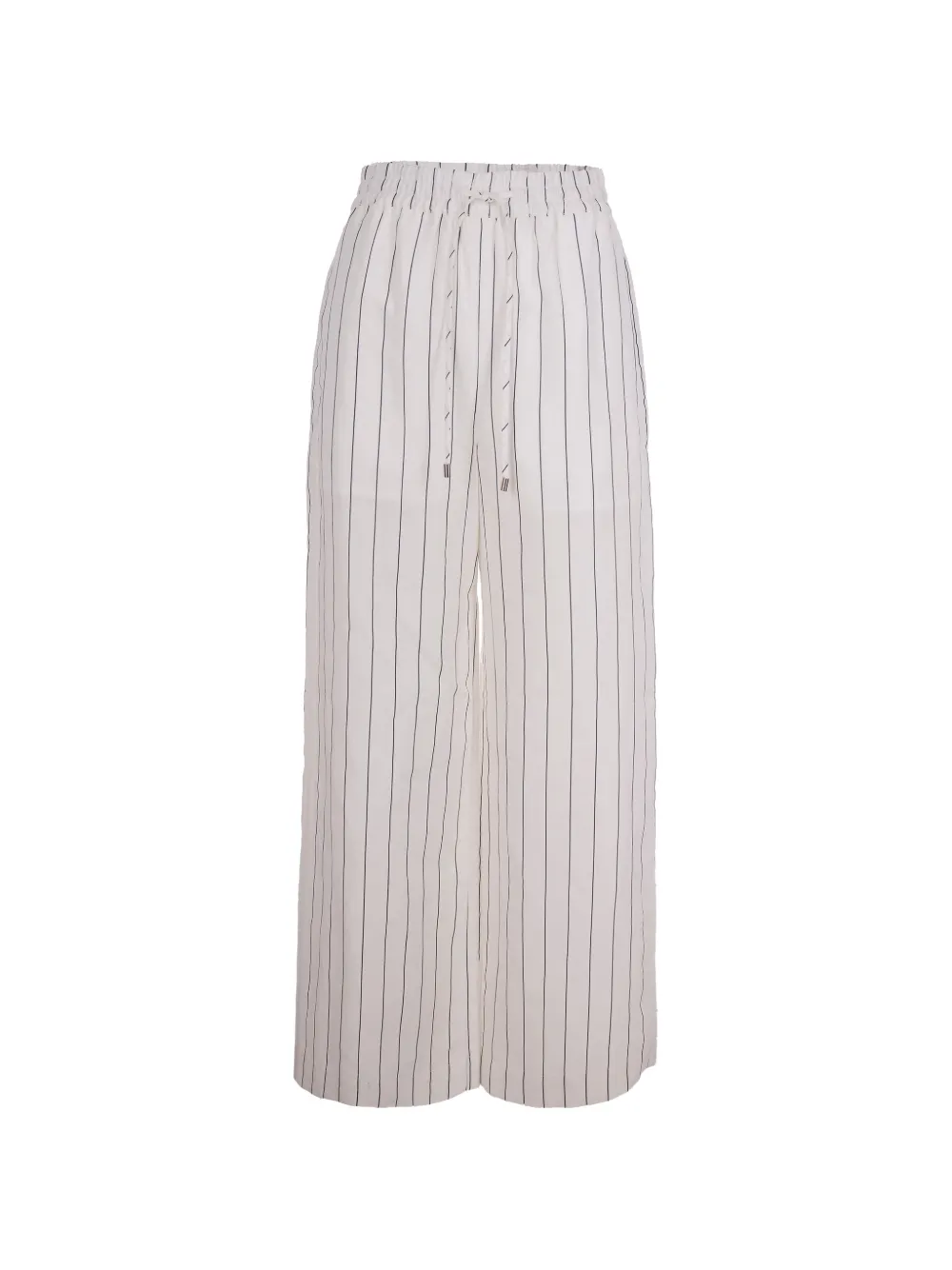 LIU JO striped drawstring trousers - Bianco