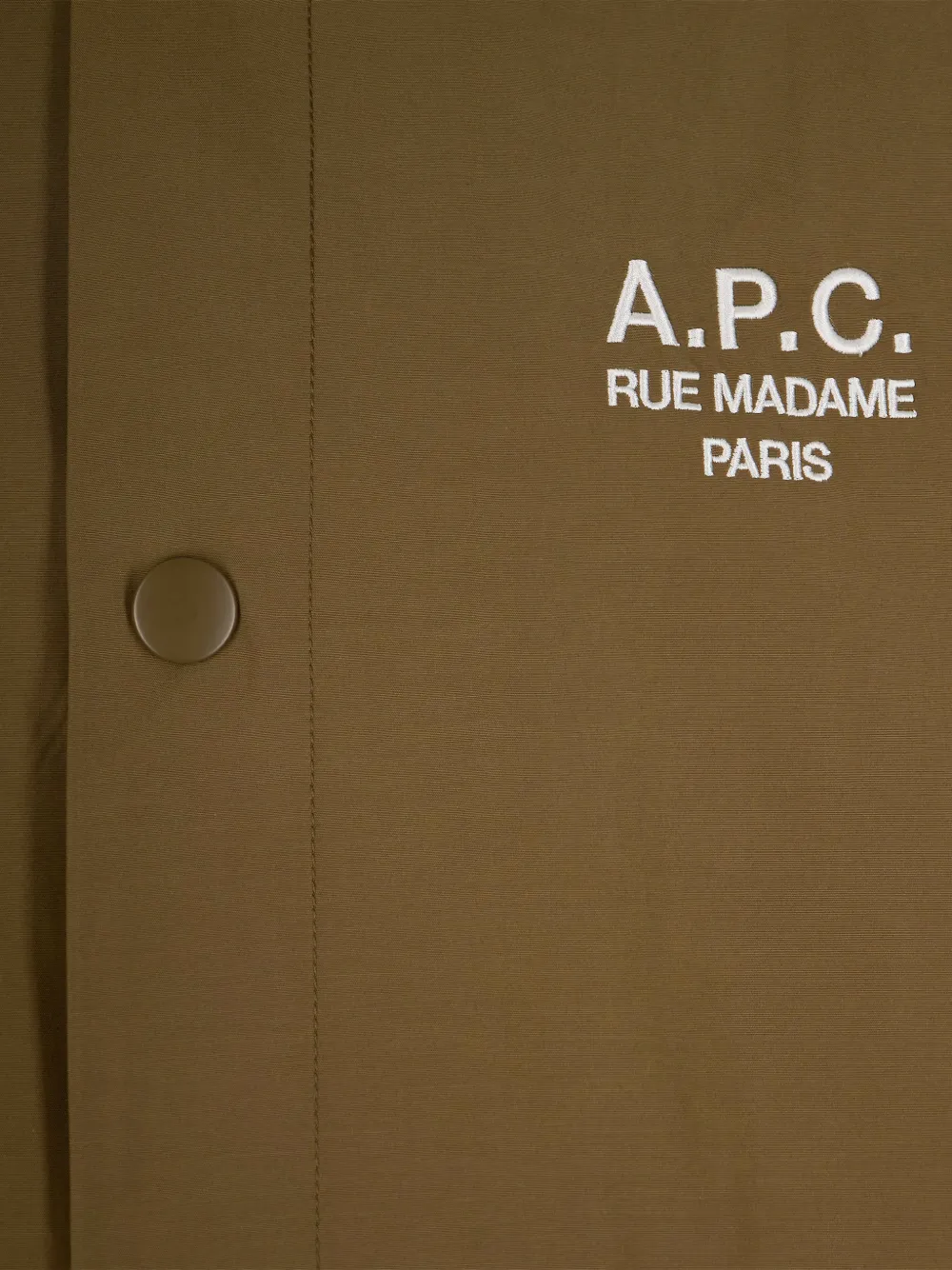 A.P.C. Shirtjack met logodetail en knopen Bruin