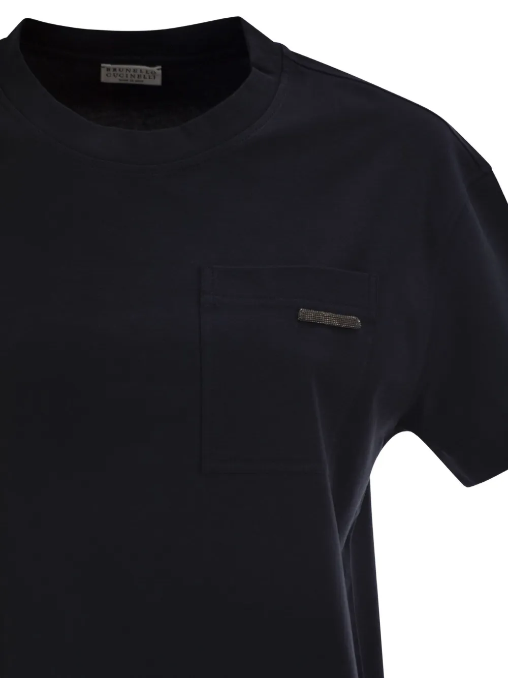 Brunello Cucinelli T-shirt met borstzak Blauw
