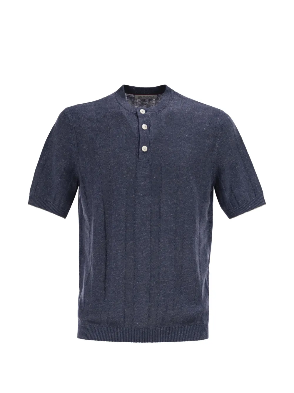 Brunello Cucinelli ribbed T-shirt - Blu