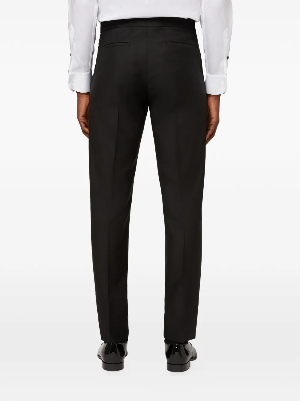 Boggi Milano Stretch wollen pantalon Zwart