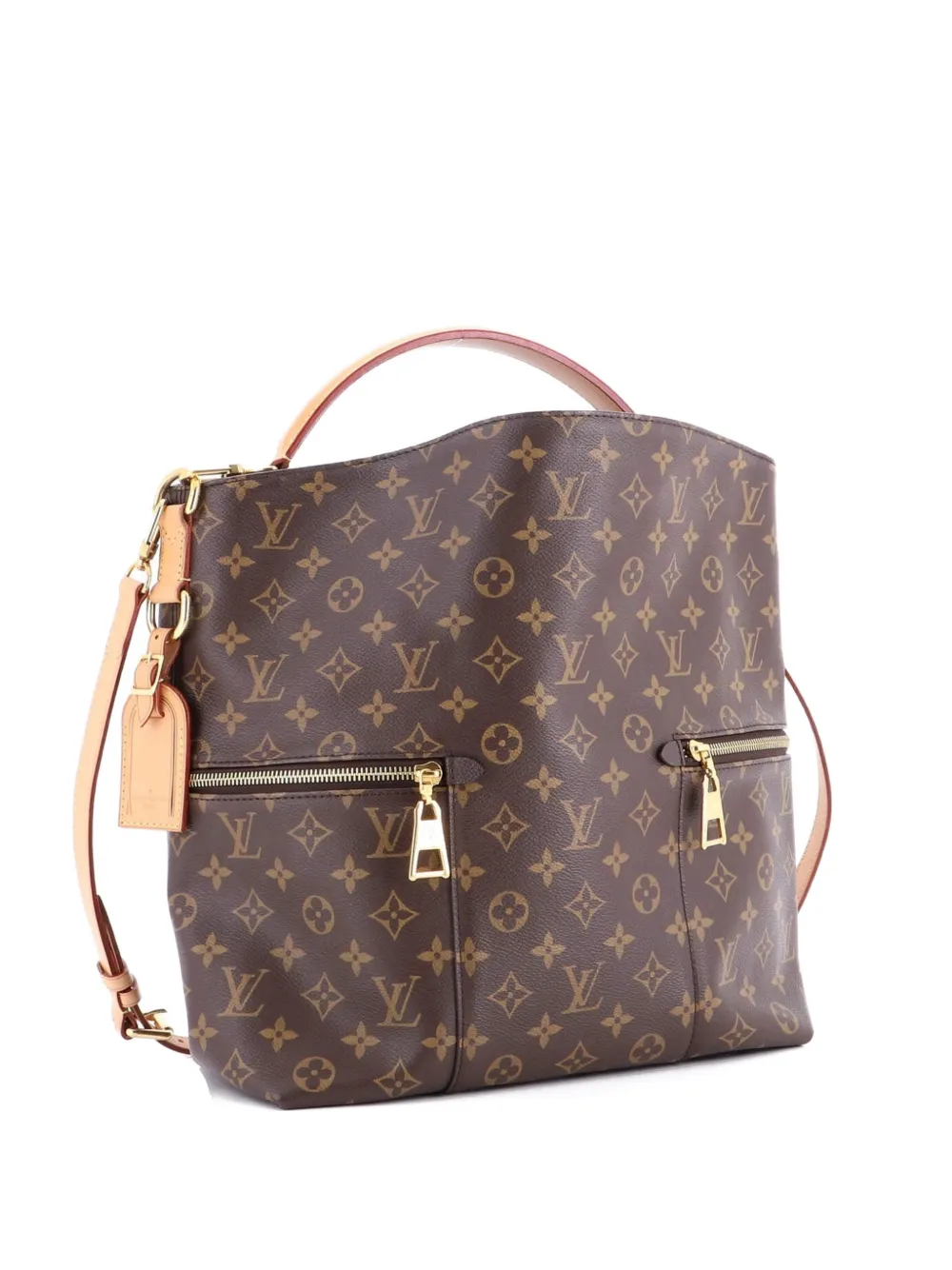 Louis Vuitton Pre-Owned Borsa passepartout Melie in tela con monogramma - Marrone