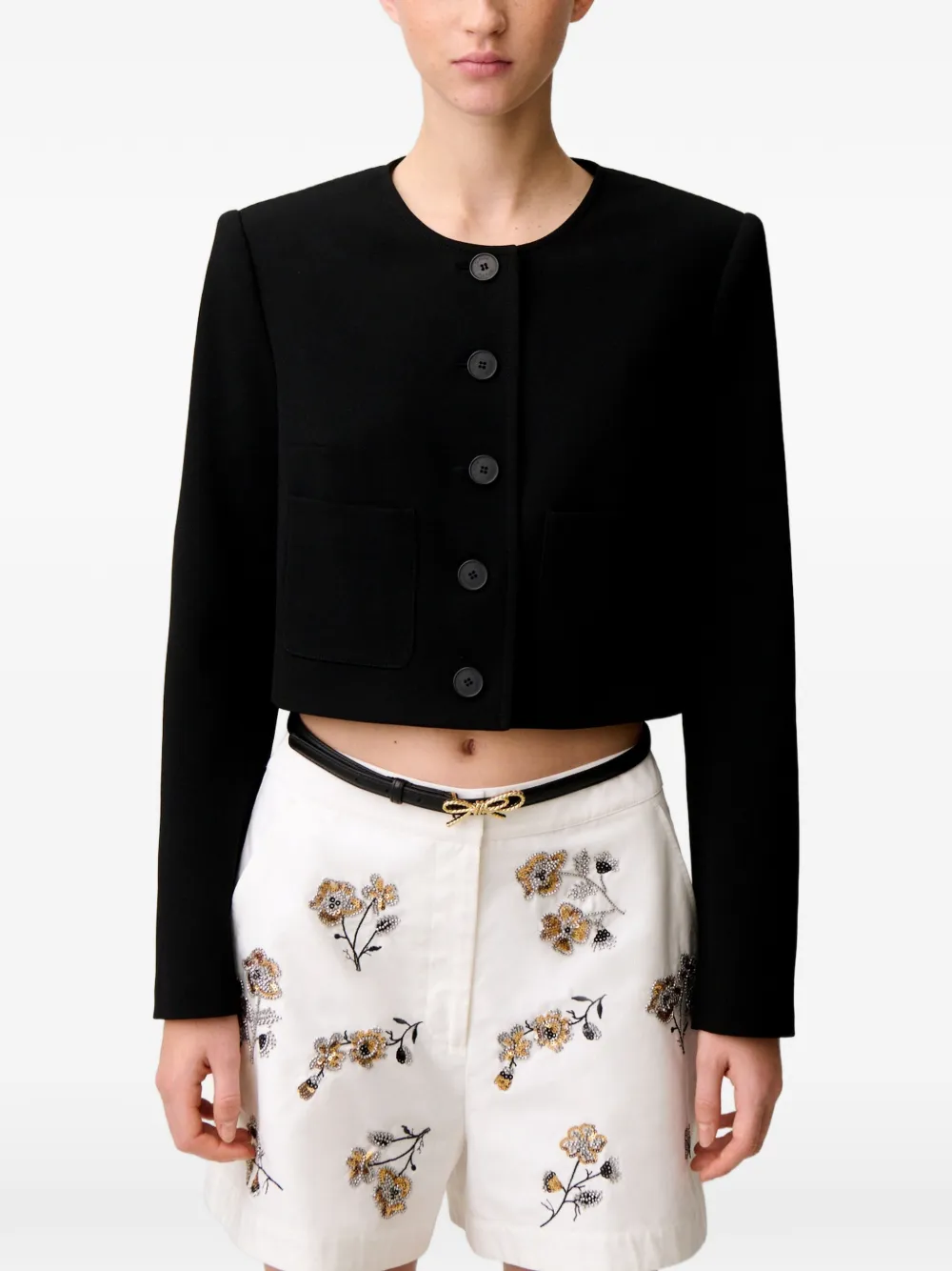Claudie Pierlot Jack met ronde hals Zwart