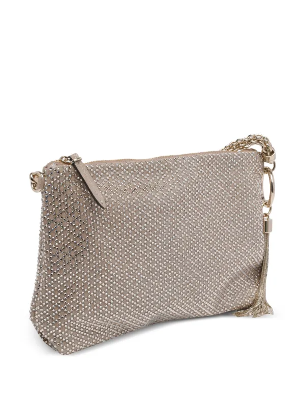 Jimmy Choo Callie ビジュートリム クラッチバッグ | ゴールドトーン