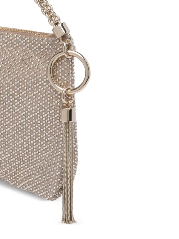 Jimmy Choo Callie ビジュートリム クラッチバッグ | ゴールドトーン