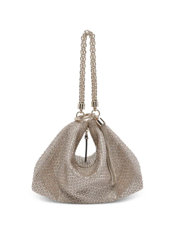 Jimmy Choo Callie ビジュートリム クラッチバッグ | ゴールドトーン