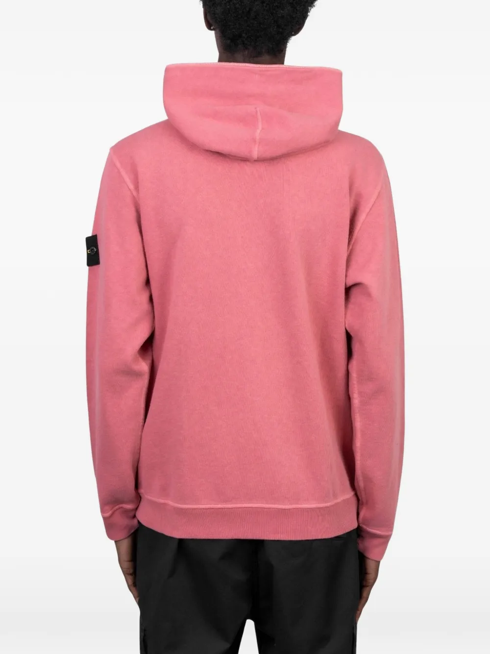 Stone Island Hoodie met logodetail Roze