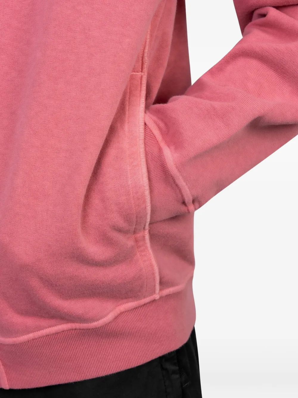 Stone Island Hoodie met logodetail Roze