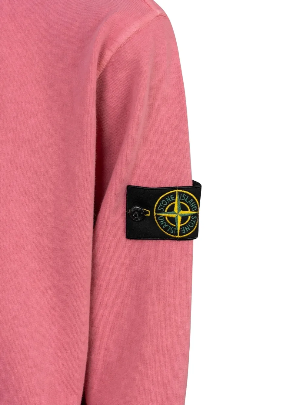 Stone Island Hoodie met logodetail Roze