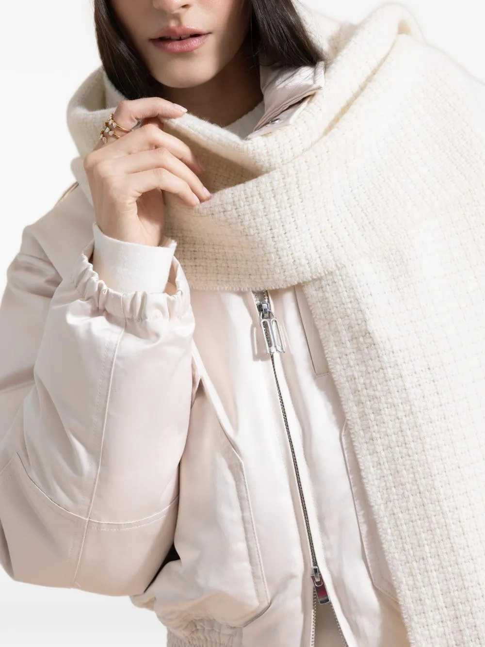  Rag & Bone Mila Fringed Scarf - Neutrals 