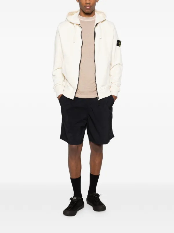 STONE  ジップアップパーカー L Stone Island ジップアップ パーカー | ニュートラル | FARFETCH JP