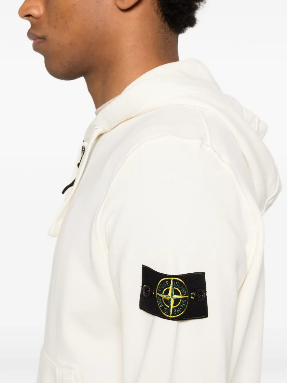 Stone Island Hoodie met rits Beige