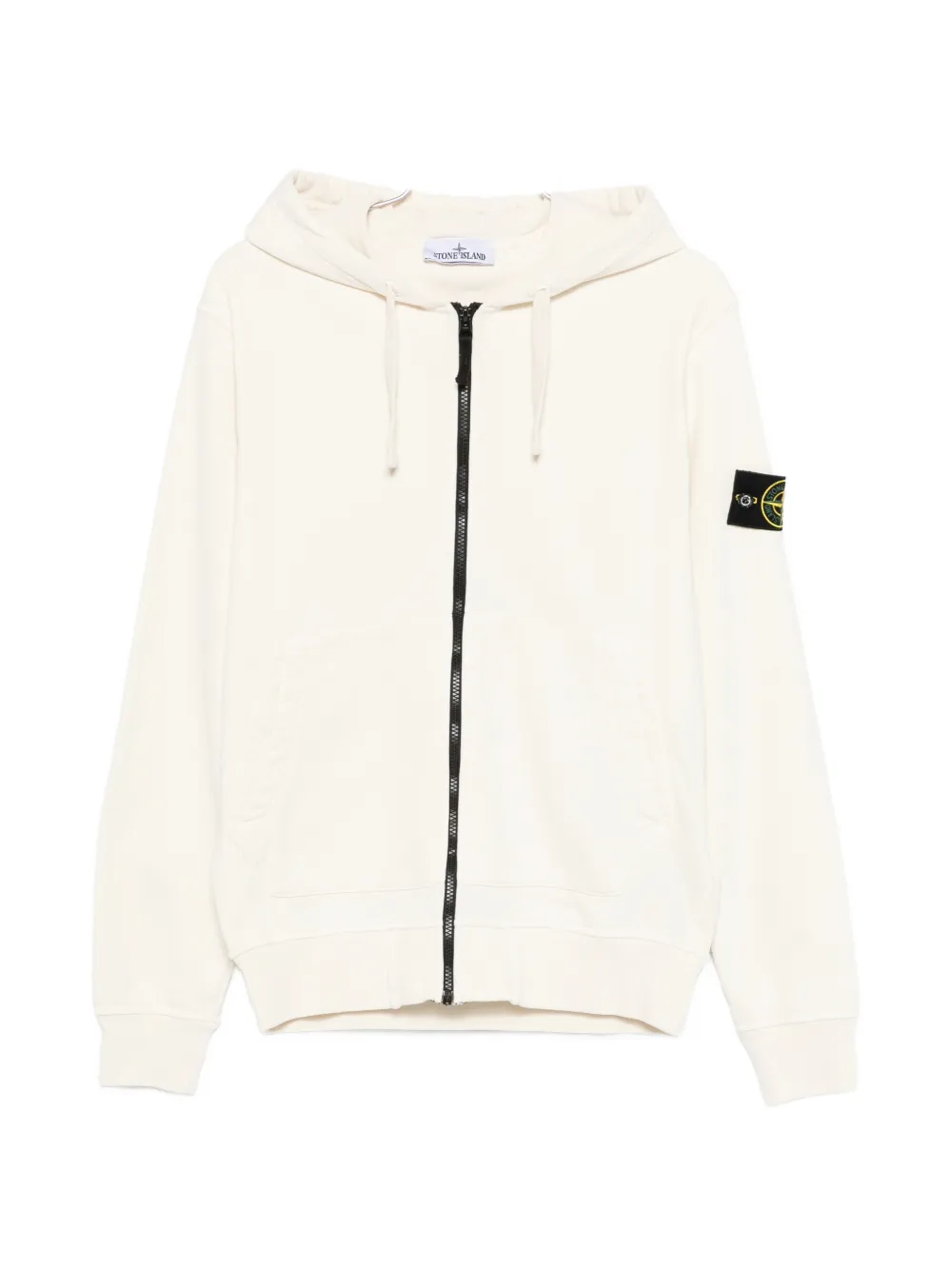 Stone Island zipped hoodie - Bianco
