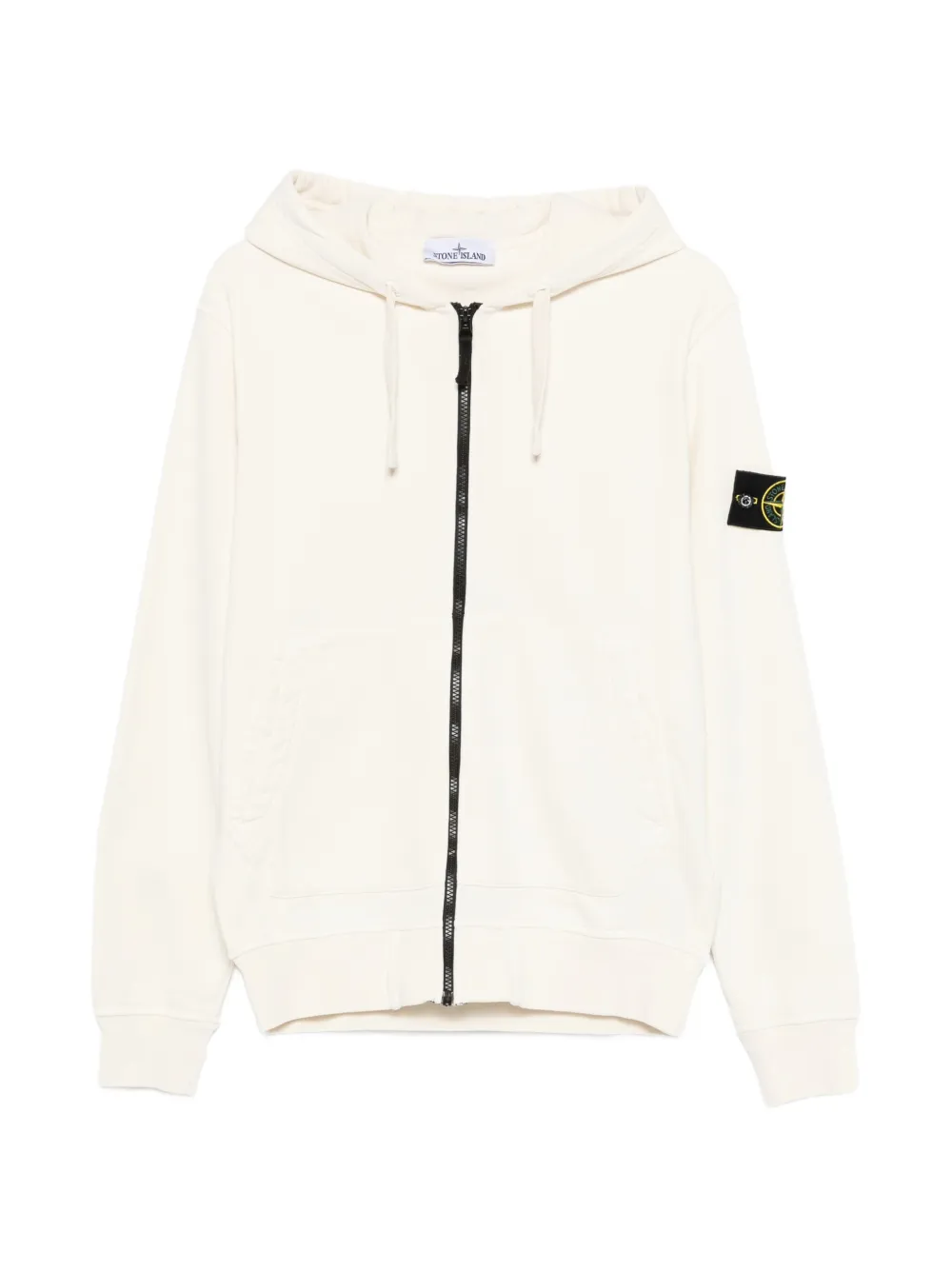 Stone Island zipped hoodie - Bianco