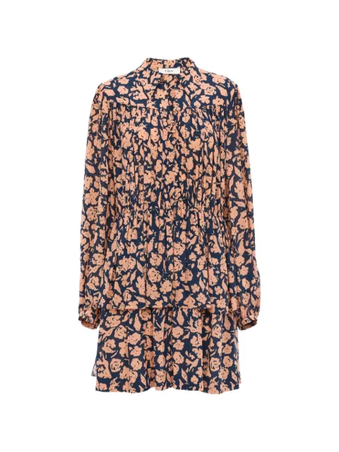 Chloé mini ruffled dress in crêpe de chine