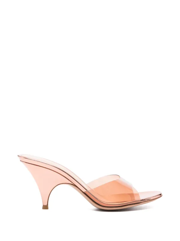 Gianvito Rossi Sofia 70 Mules in Red