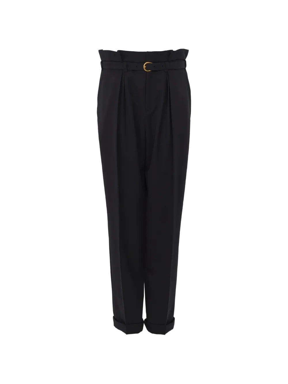 Chloé belted pleated trousers - Schwarz
