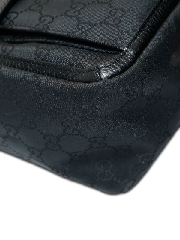 Gucci Pre-Owned アビー GGキャンバス ハンドバッグ | ブラック
