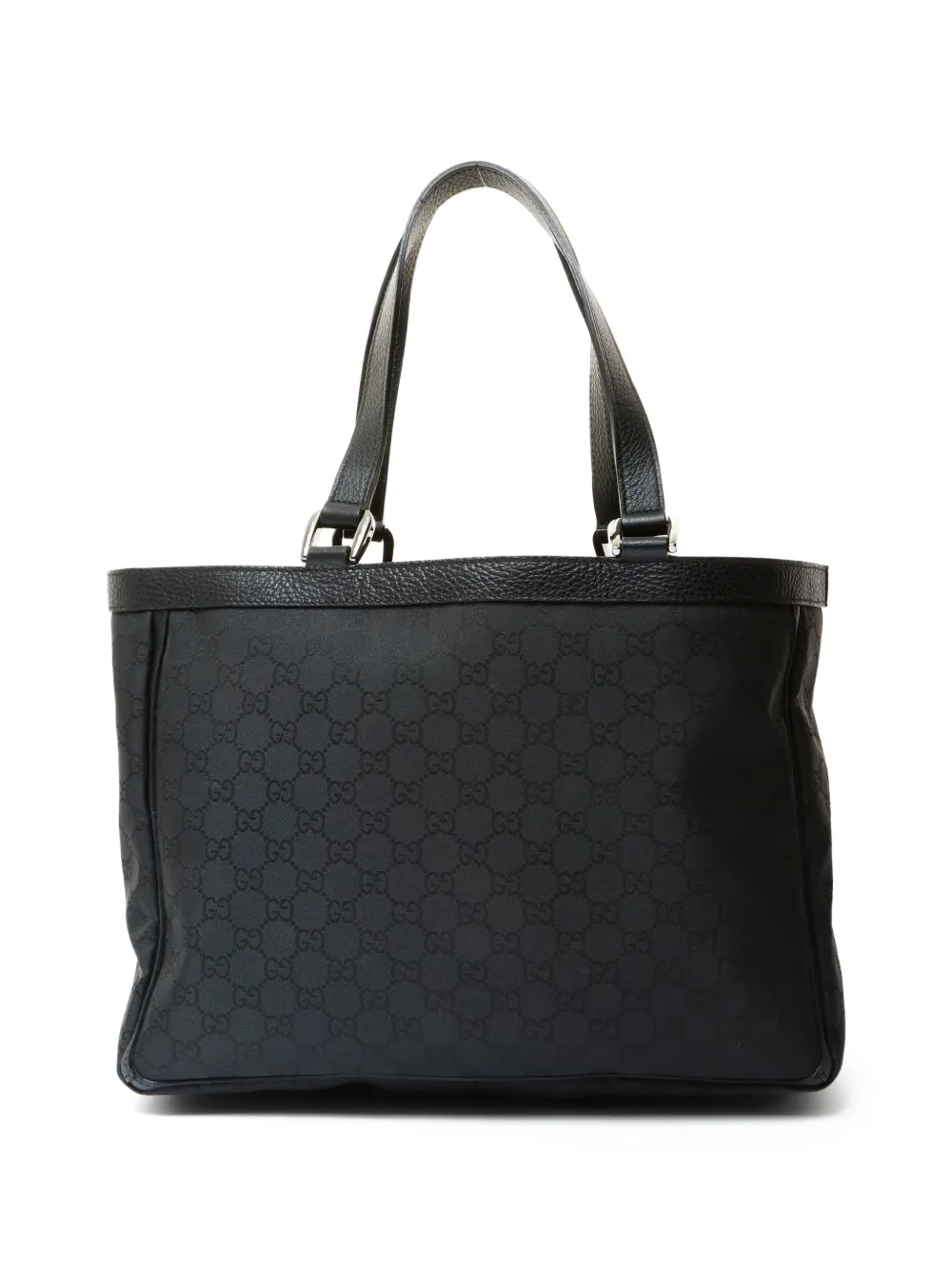 GUCCI GGキャンバス ハンドバッグ Gucci Pre-Owned アビー GGキャンバス ハンドバッグ | ブラック