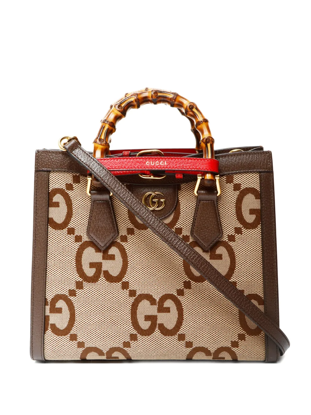 Gucci Pre-Owned small Diana canvas bamboo-handles tote bag - Toni neutri