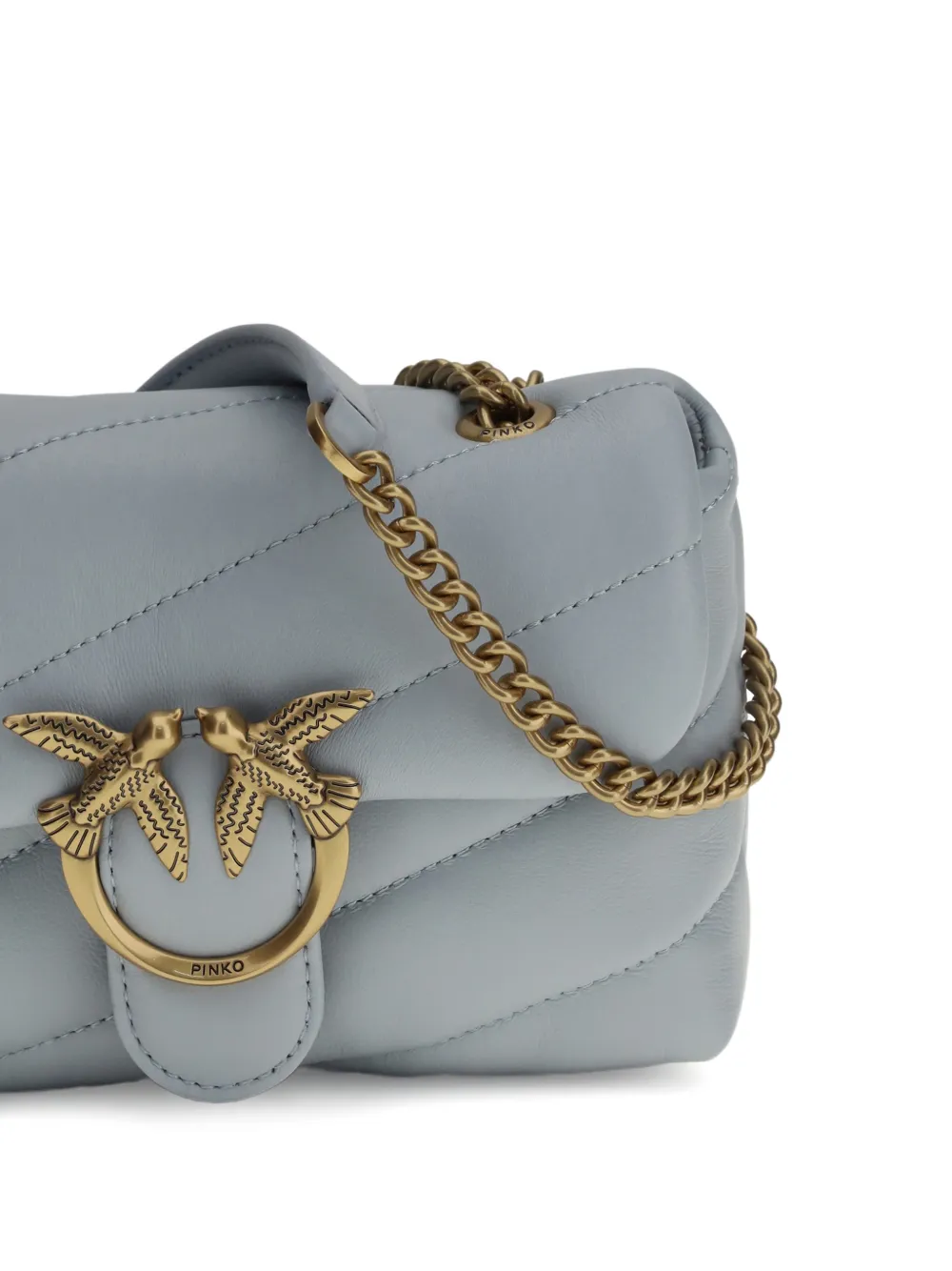 PINKO Love gewatteerde maxi-schoudertas Blauw