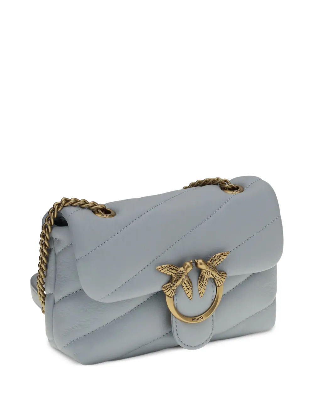 PINKO Love gewatteerde maxi-schoudertas Blauw
