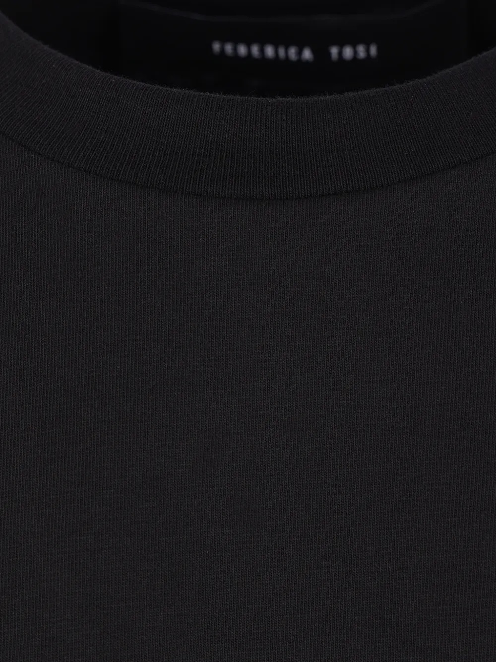 Federica Tosi T-shirt met ronde hals Zwart