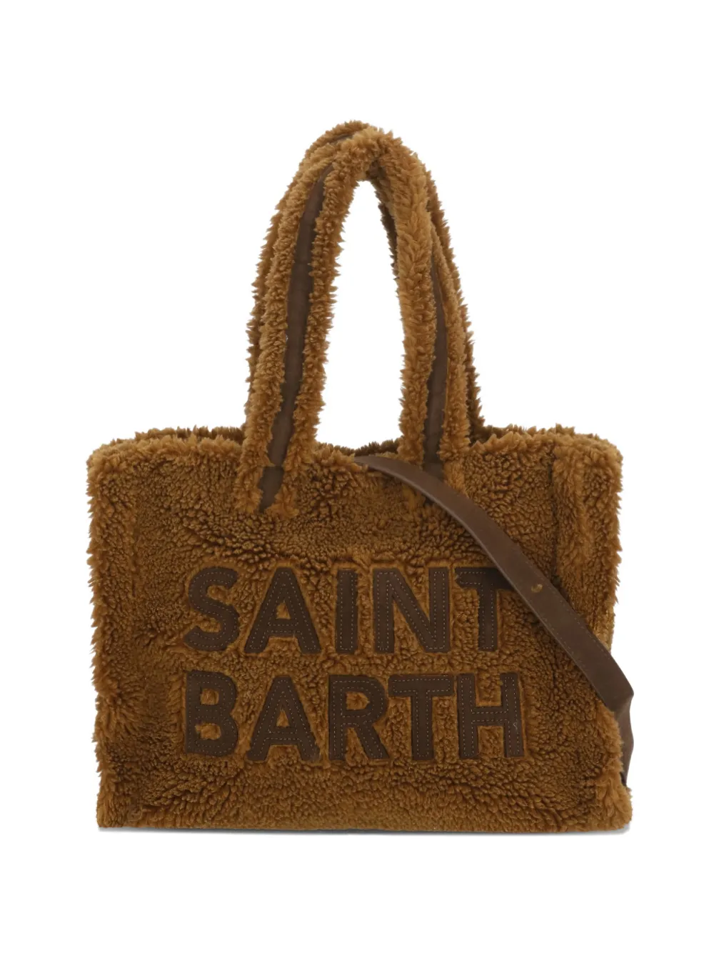 MC2 Saint Barth Colette Teddy logo-lettering tote bag - Marrone