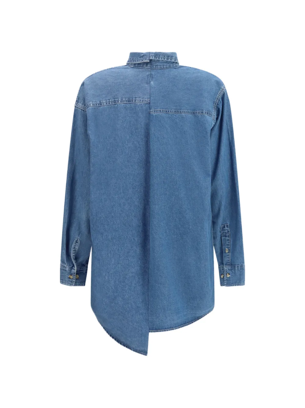  E.l.v Denim Camisa Vaquera Con Bolsillo - Azul 